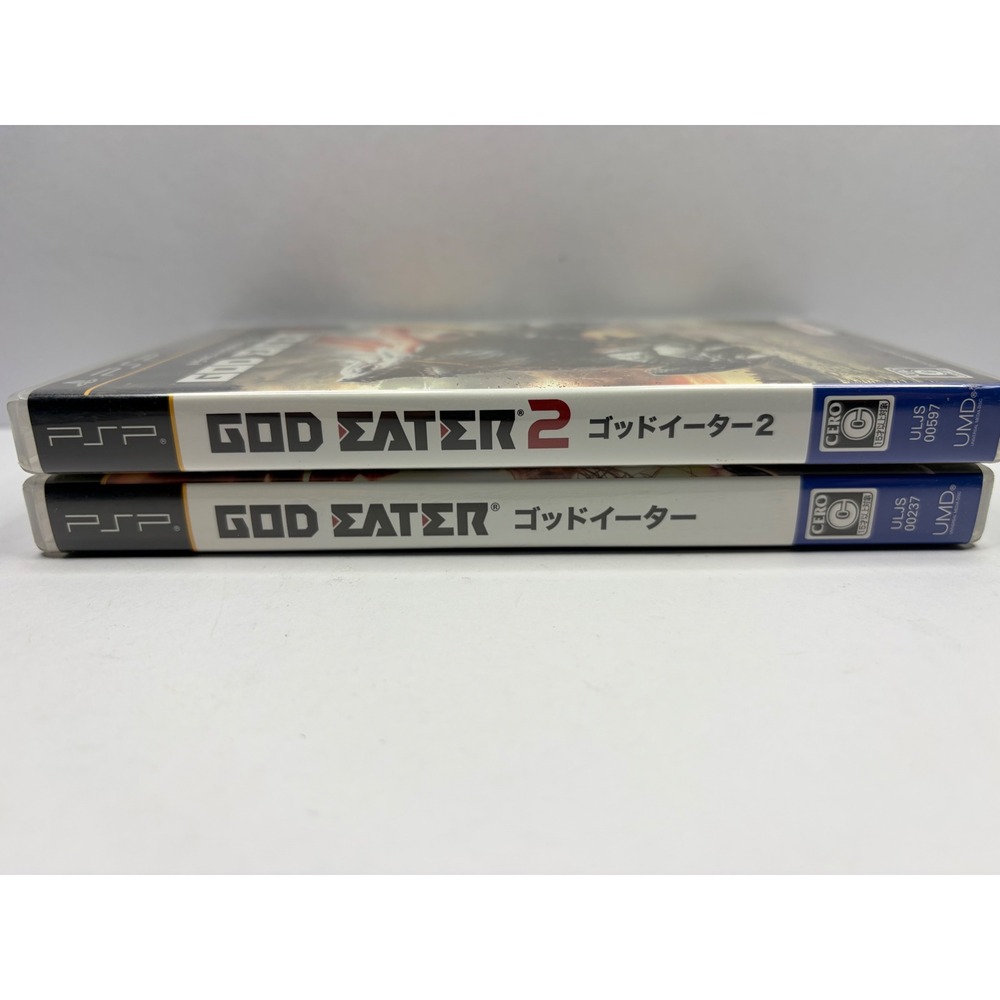 God Eater 1 & 2 Sony PSP Japanese Import NTSC-J Namco Bandai Games UMD Lot